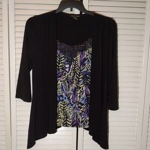 Susan Lawrence Two in One Dressy Top